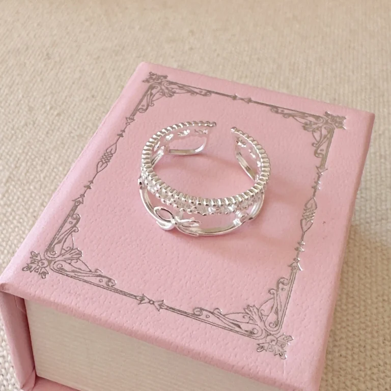 Princess style lace bow ring photo review