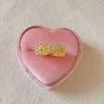 Vintage Brushed Iris Wide Ring