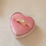 Brushed Zirconia Starburst Ring