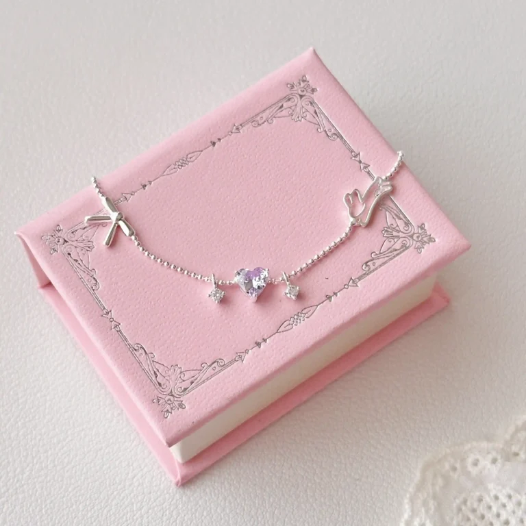 925 Sterling Silver Adorable Rabbit Bow Bracelet photo review