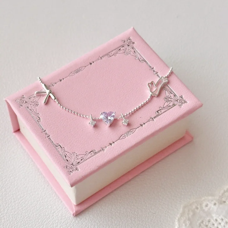 925 Sterling Silver Adorable Rabbit Bow Bracelet photo review