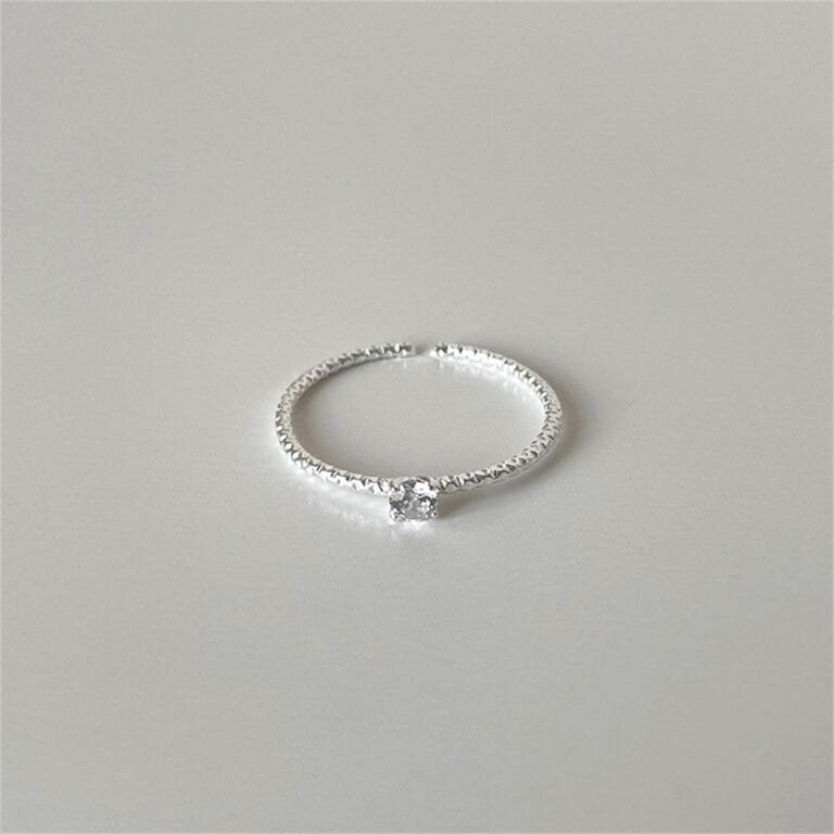 925 Sterling Silver Rabbit Zirconia Two-Piece Ring Set photo review