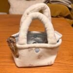 Pink Knit Straight-Zipper Pouch photo review