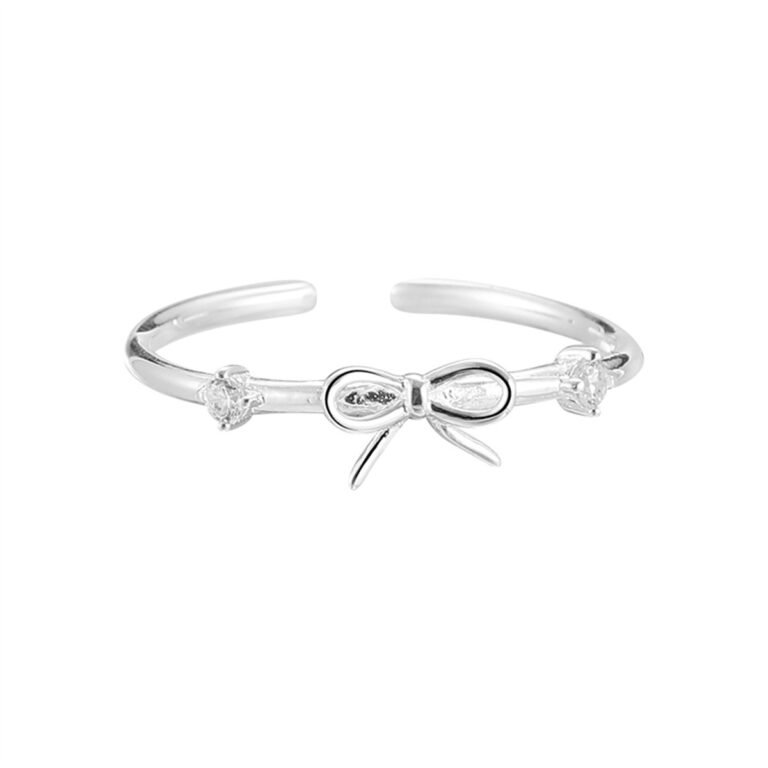 925 Sterling Silver Exquisite Bow Ring photo review