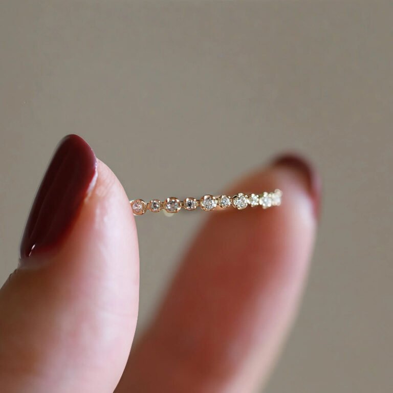 S925 Sterling Silver 18K Gold-Plated Small Diamonds Ring photo review